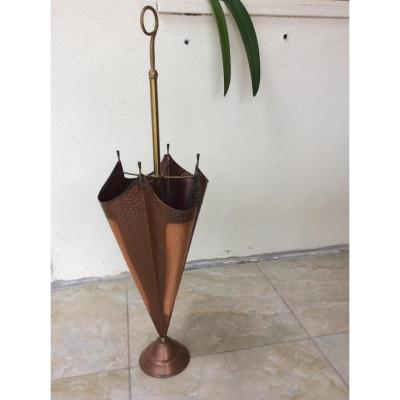 Repousse Copper Umbrella Stand
