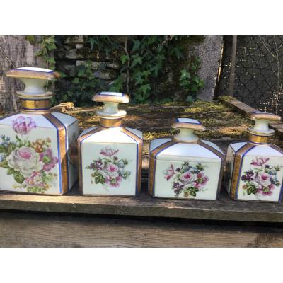 Flowery Toilet Service In Limoges Porcelain