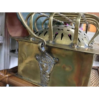 Heater In Golden Brass, Early XIXth