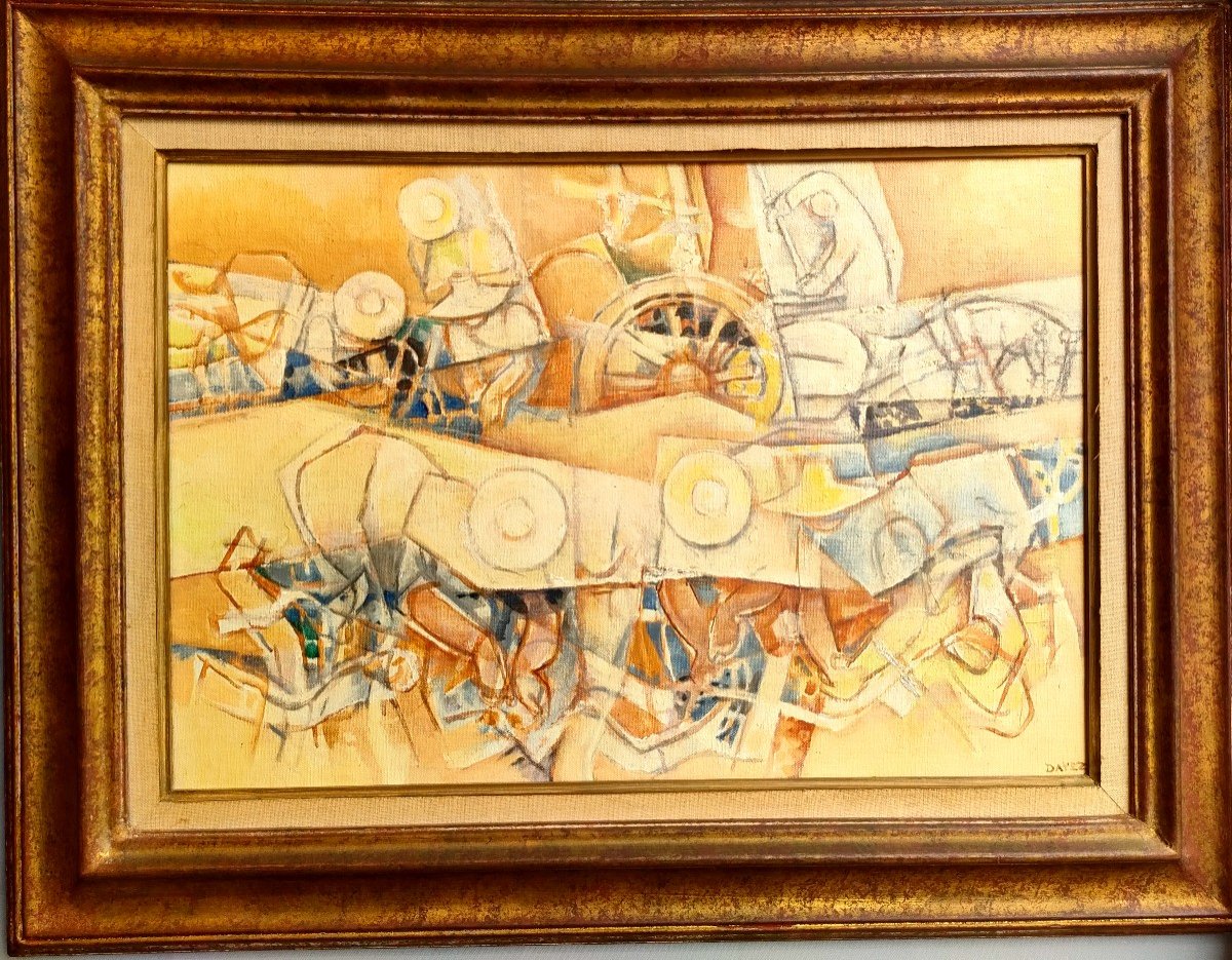 Georges Dayez (1907-1991), La Cadière d'Azur, Oil On Canvas, Circa 1960, Framed-photo-1