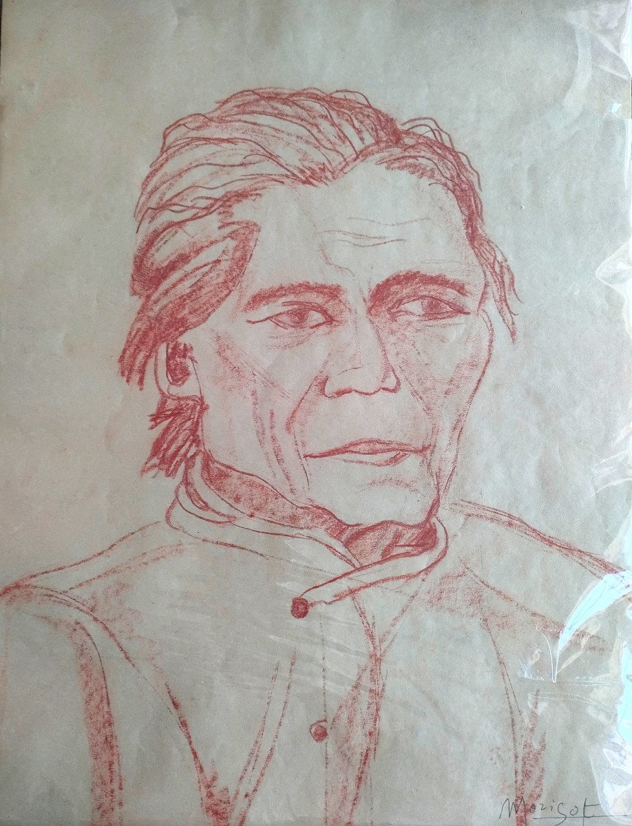 How to Draw a Portrait with Sanguine Pencil Red Chalk 