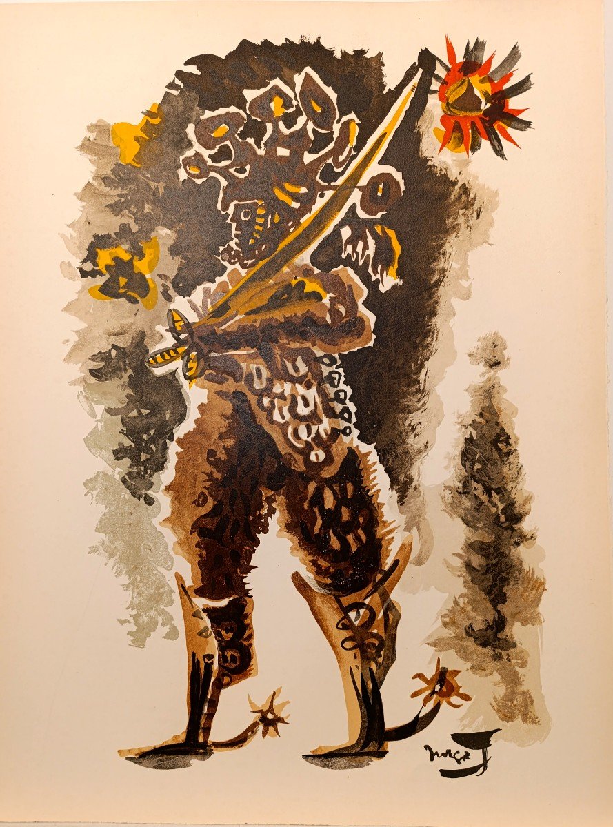 Jean Lurçat (1888-1966), The Knight, Lithograph On Paper.