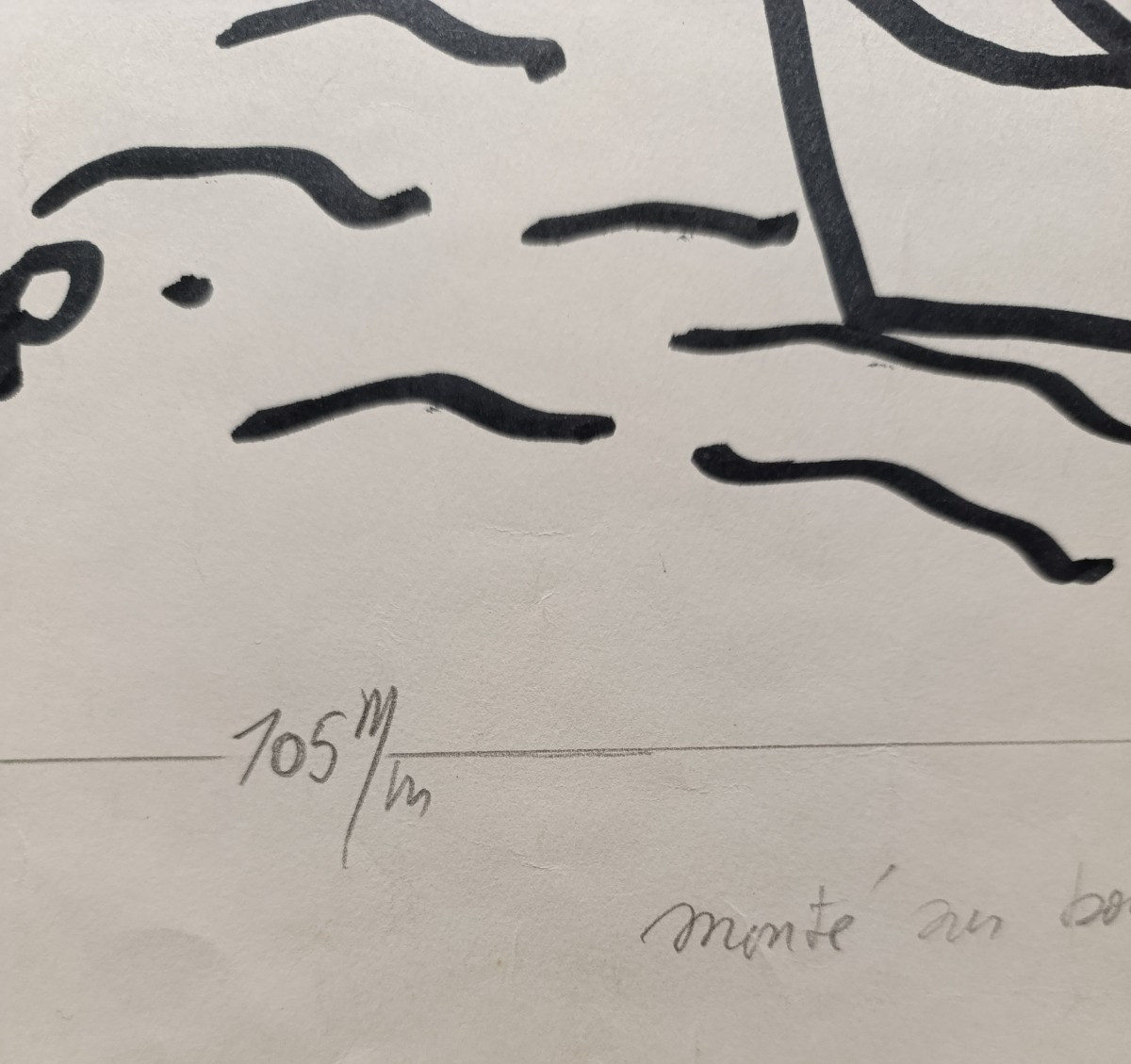 Pierre Ambrogiani (1907-1985), Le Noyé Du Vallon, Dessin Au Feutre Sur Papier, Signé-photo-3