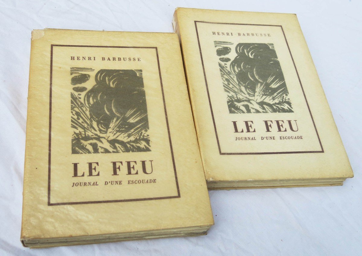 Le Feu, Henri Barbusse, Ill. By André Collot, 2 Vols. 1948-49-photo-2