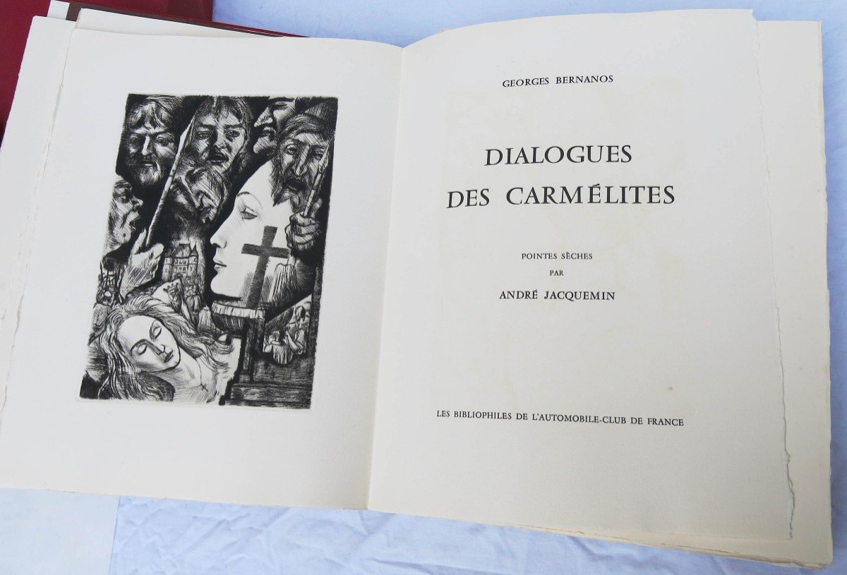 Bernanos Dialogues des Carmélites, gravures de Jacquemin. ACF 1976-photo-2