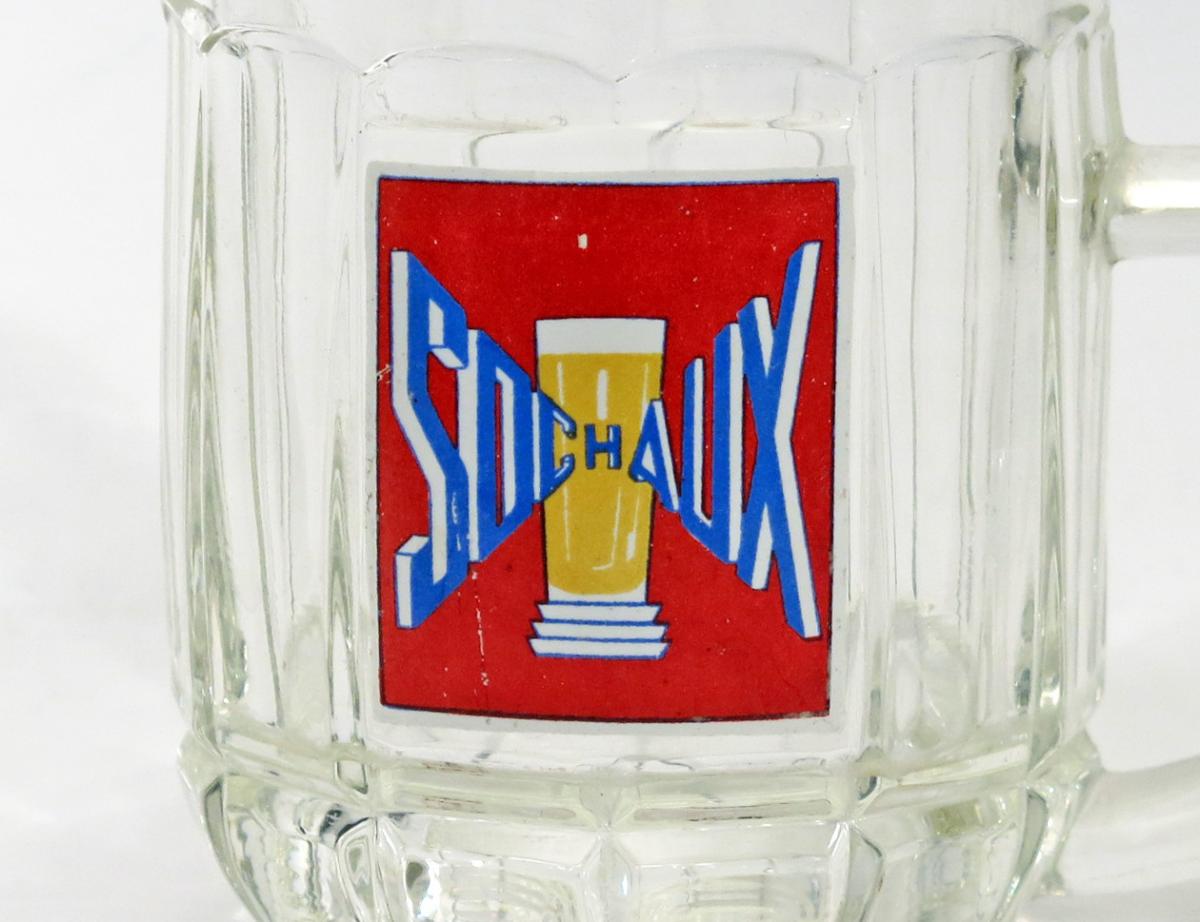 1930 Beer Tankard, Bière De Sochaux.-photo-4