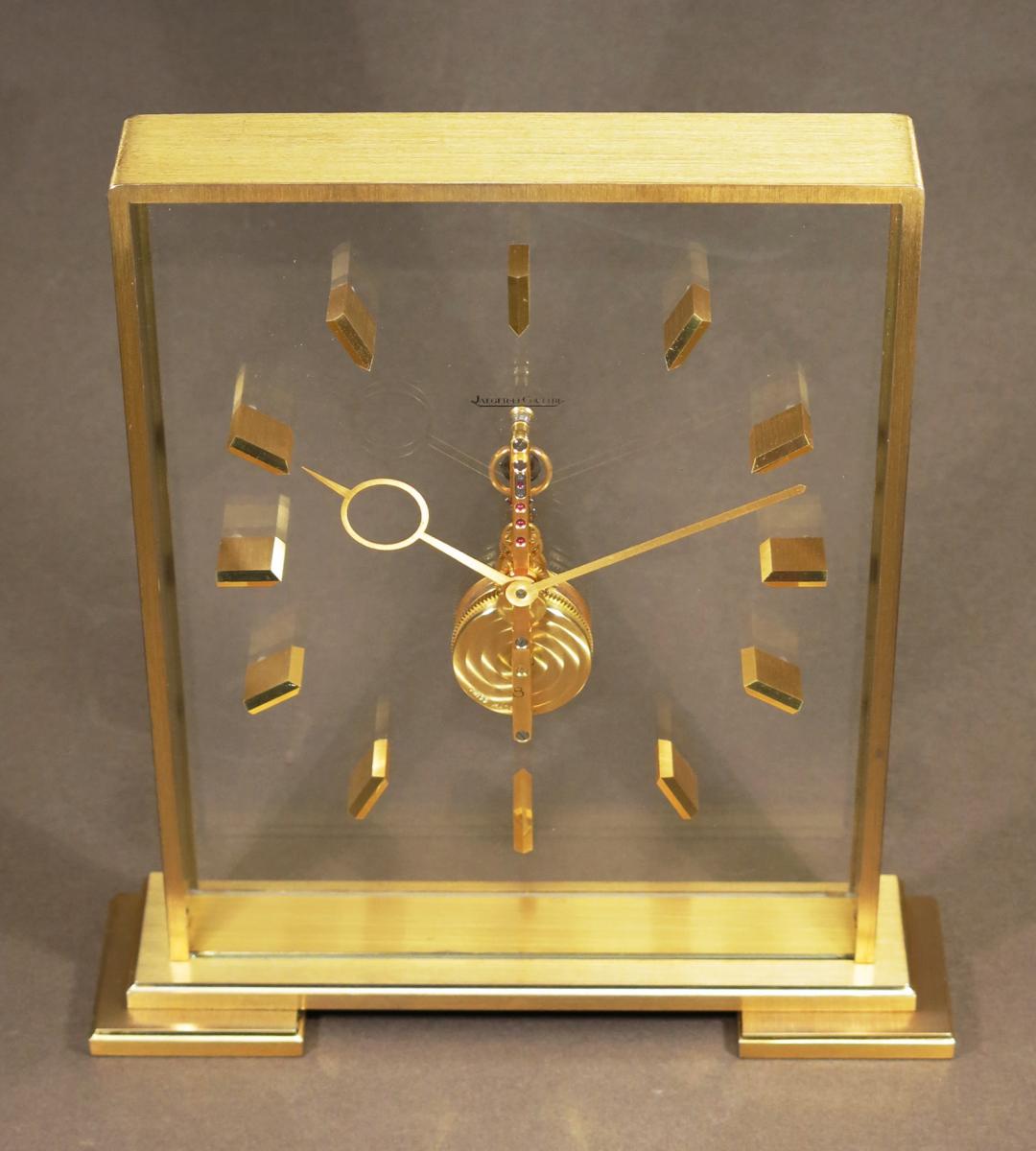  Jaeger-lecoultre Clock In-line "baguette" Caliber  210. 1960. Swiss Made-photo-1