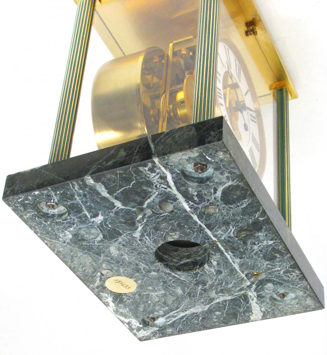  Atmos Jaeger-lecoultre Vendôme Clock, Marble Base-photo-5