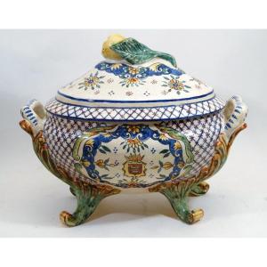 Norman Earthenware Soup Tureen From Bavent.