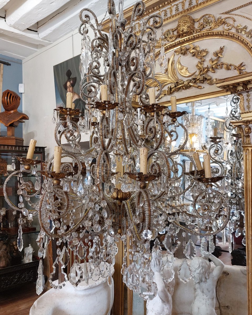 Large Italian Chandelier, 19th Century-photo-2