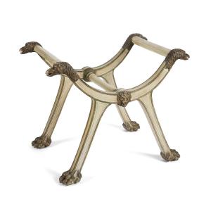 Fauteuil Curule, Italie 19e Siècle