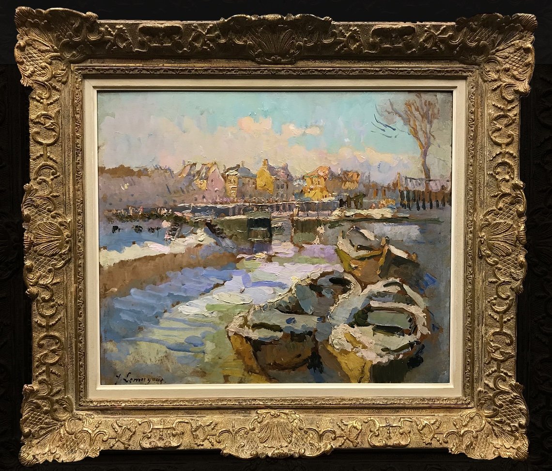Port Of Belgium (nieuport?) - Adrien Jean Le Mayeur De Merprès - Oil On Canvas