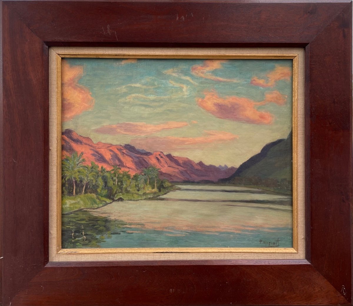 La Rivière De Thio - Paul Mascart - Oil On Canvas Signed - New Caledonia