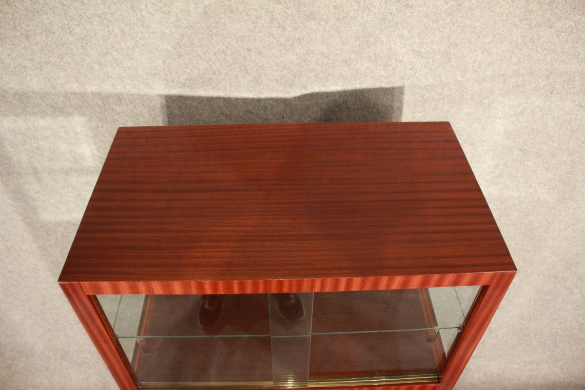 Art Deco Storage Cabinet / Bar Circa 1930 In Mahogany-photo-4