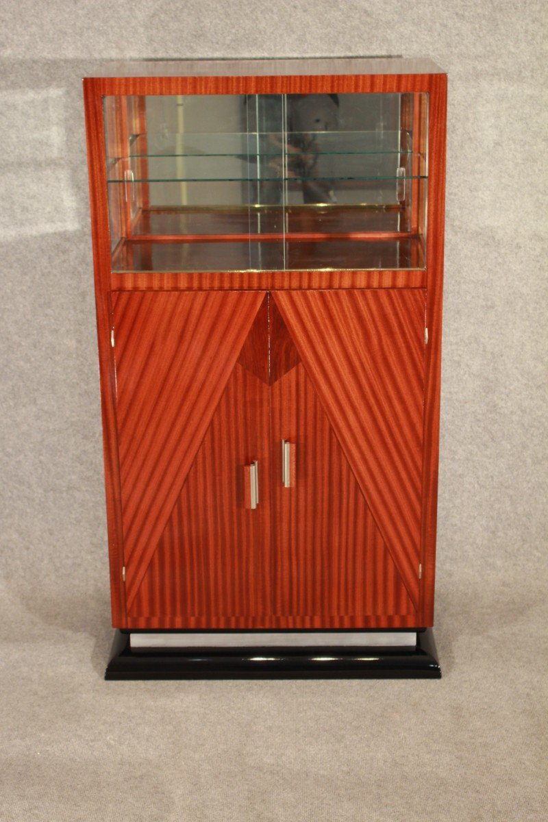 Art Deco Storage Cabinet / Bar Circa 1930 In Mahogany