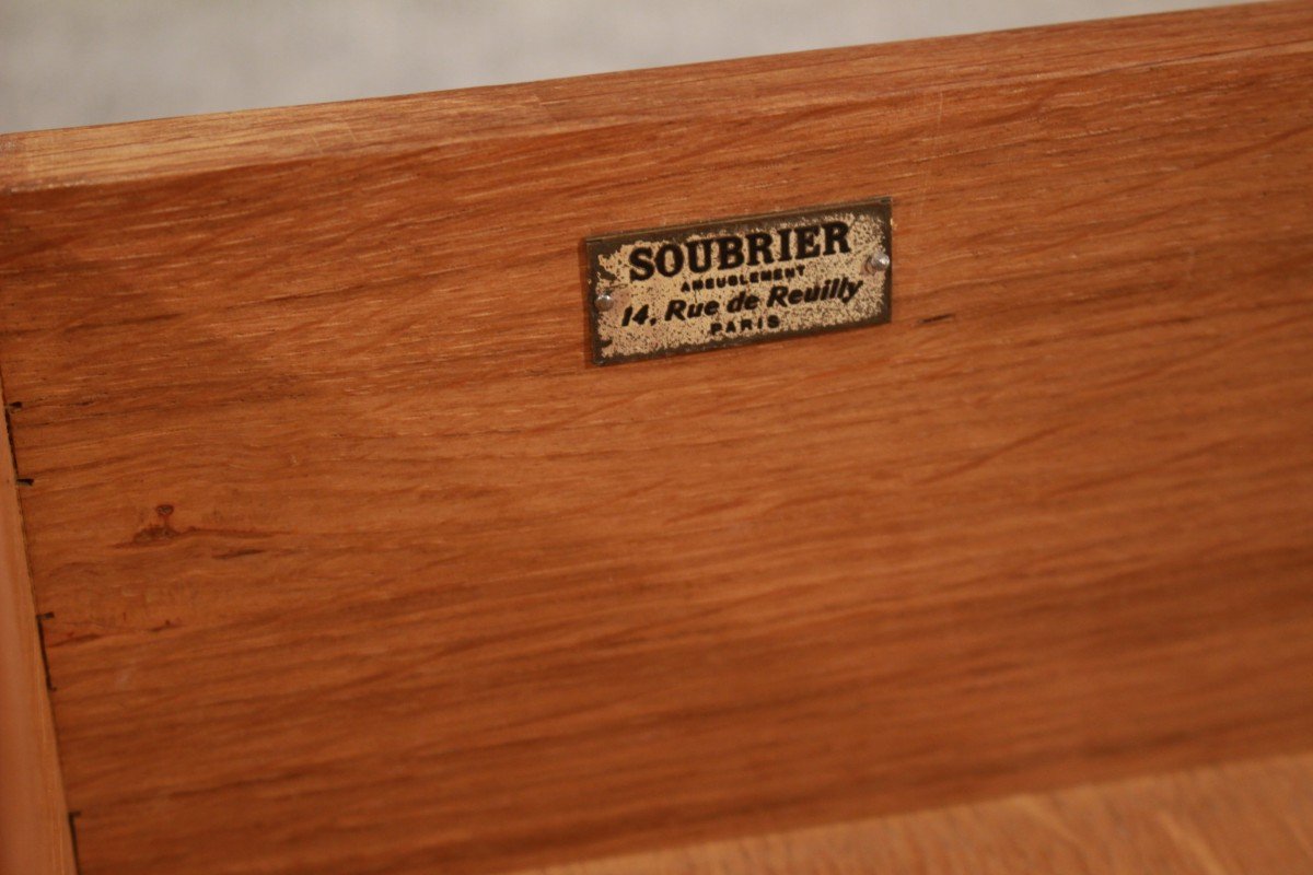 Art Deco Secretary / Desk Circa 1930 Signed Soubrier-photo-8