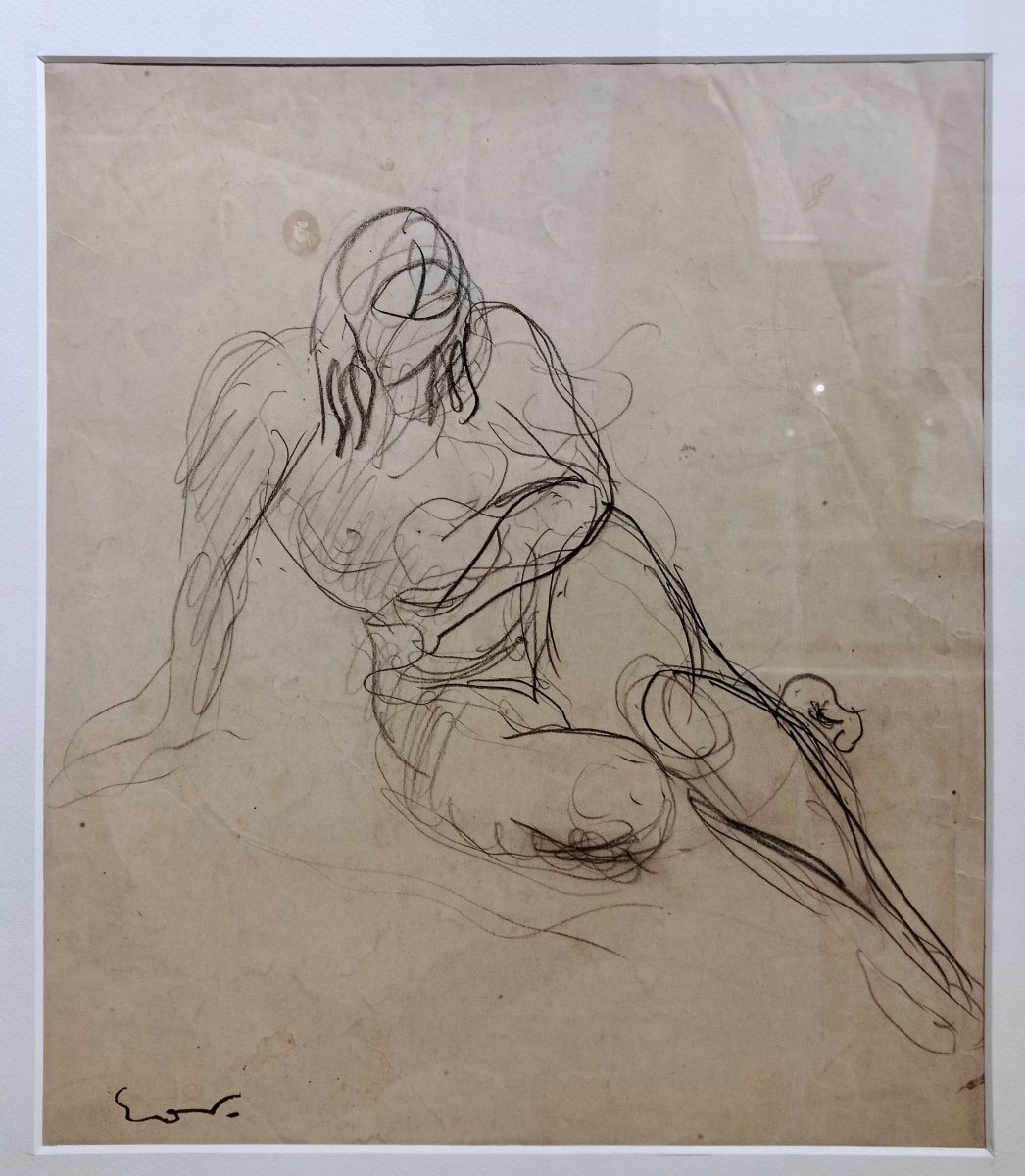 Emile Othon Friesz (1879-1949), Drawing On Paper.-photo-2