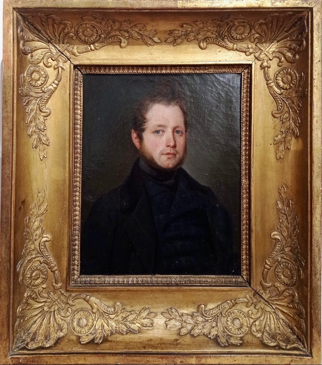 Portrait d'Homme, Ecole Française 19ème Siècle