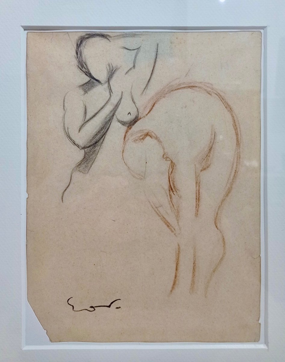 Emile Othon Friesz (1879-1949), Drawing On Paper.-photo-2