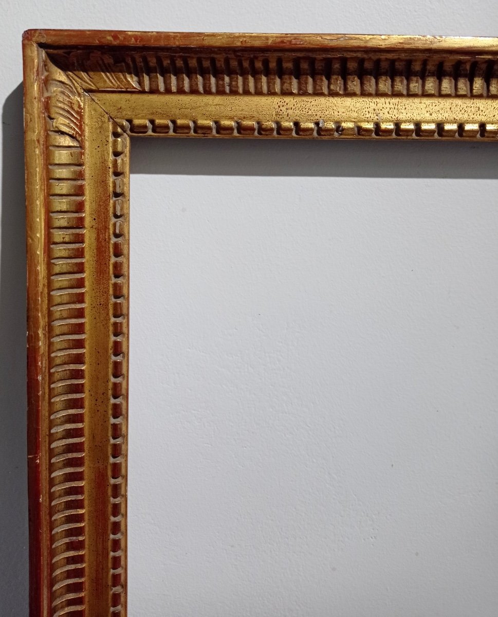 Carved Wooden Channel Frame, Circa 1800-photo-1