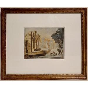 Caumartin, Watercolor And Gouache On Paper, Signed And Dated 1751
