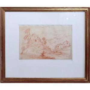 Paysage à La Sanguine, 19ème Siècle, David Cox (1783-1859)