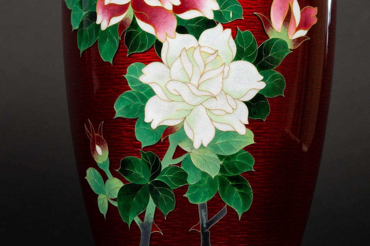 Cloisonne Vase, Ando Jubei Company, Japan, Mid-20th Century.-photo-5