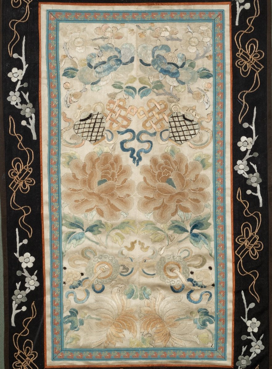 Embroidery, China, Qing Dynasty, 19th/20th Century-photo-3