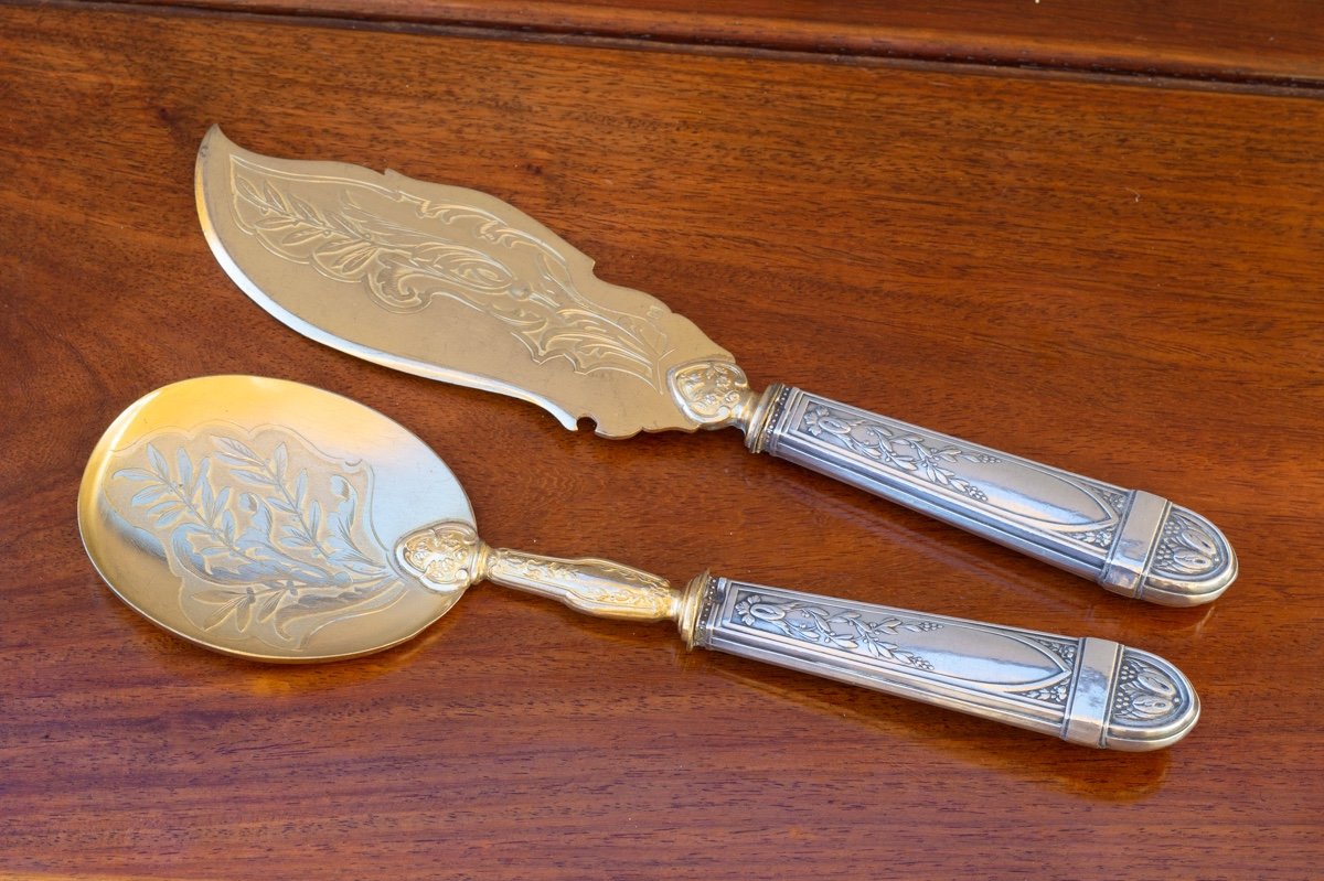 Ice Cutlery Service, Silver, France, Late 19th Century