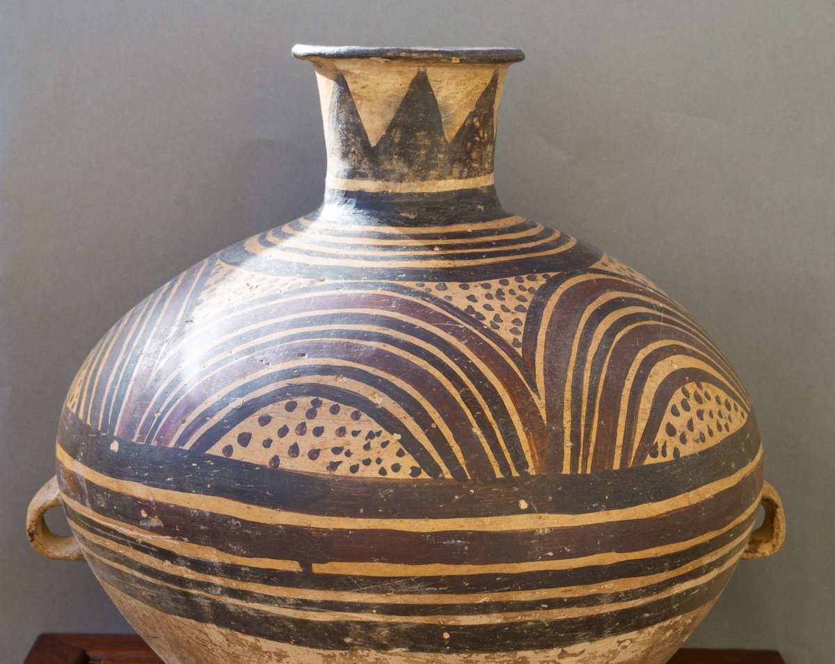 Large Jar, Painted Terracotta, China, Majiayao Culture, Banshan Period, Circa 2600-2300 Bc.-photo-2