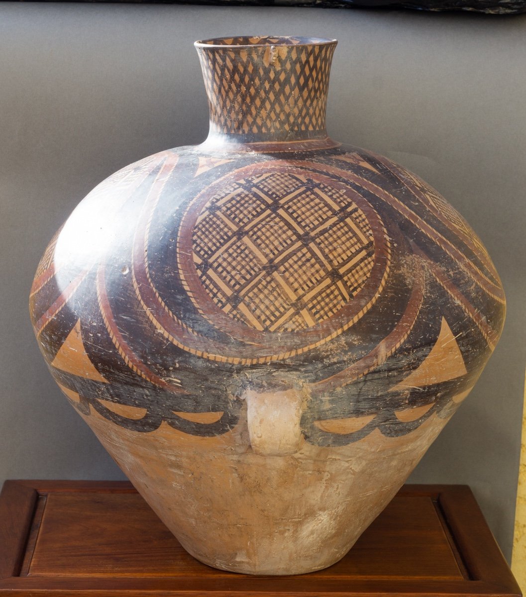 Large Jar, Painted Terracotta, China, Majiayao Culture, Banshan Period, Circa 2600-2300 Bc.-photo-1