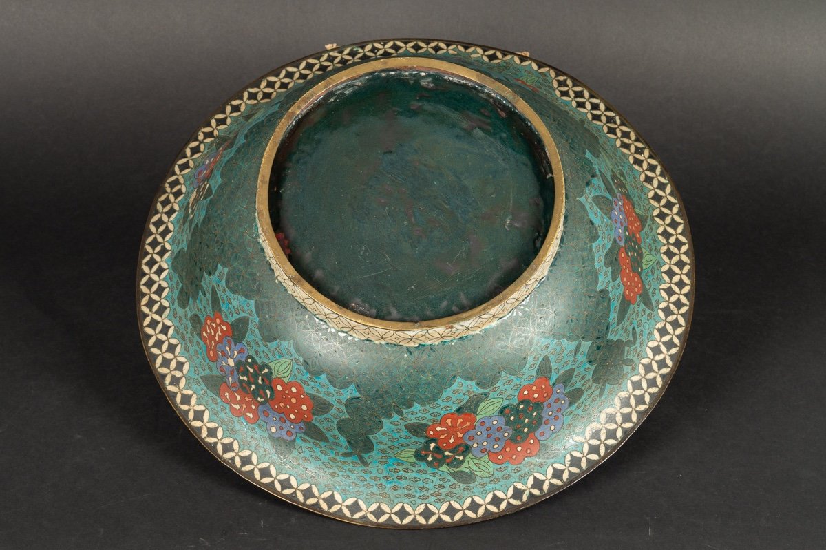 Large Cloisonne Cup / Bowl, Japan, Edo, Circa 1850.-photo-5