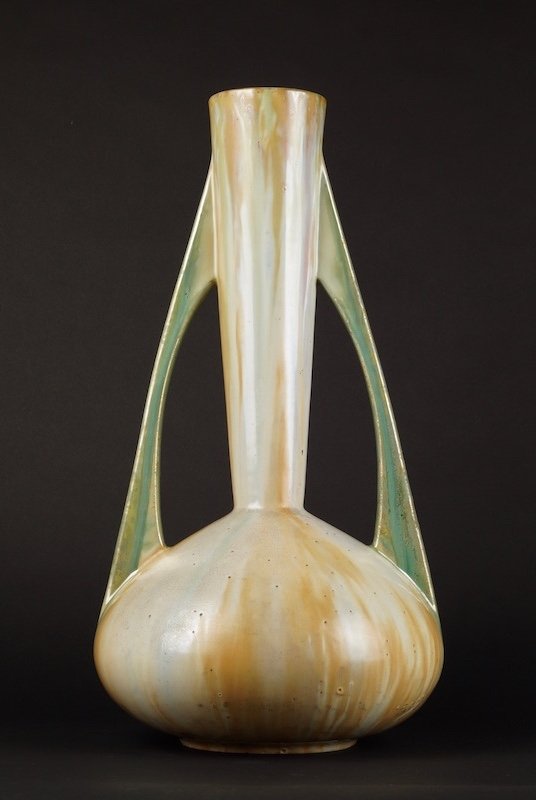 Grand Vase, Art Nouveau, Pierrefonds, Vers 1900. 