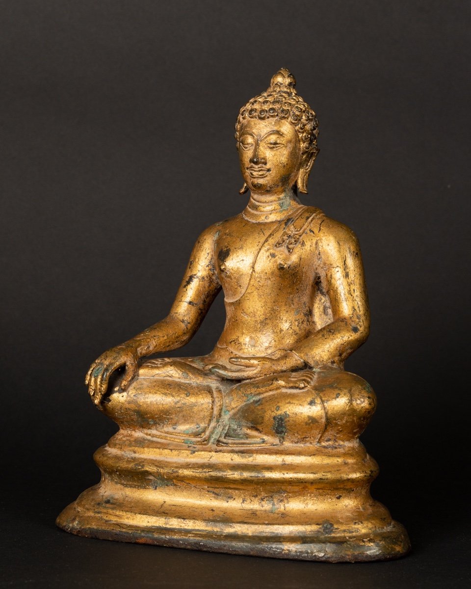 Sakyamuni Buddha, Gilt Bronze, Thailand, Rattanakosin, 19th/20th Century.-photo-3