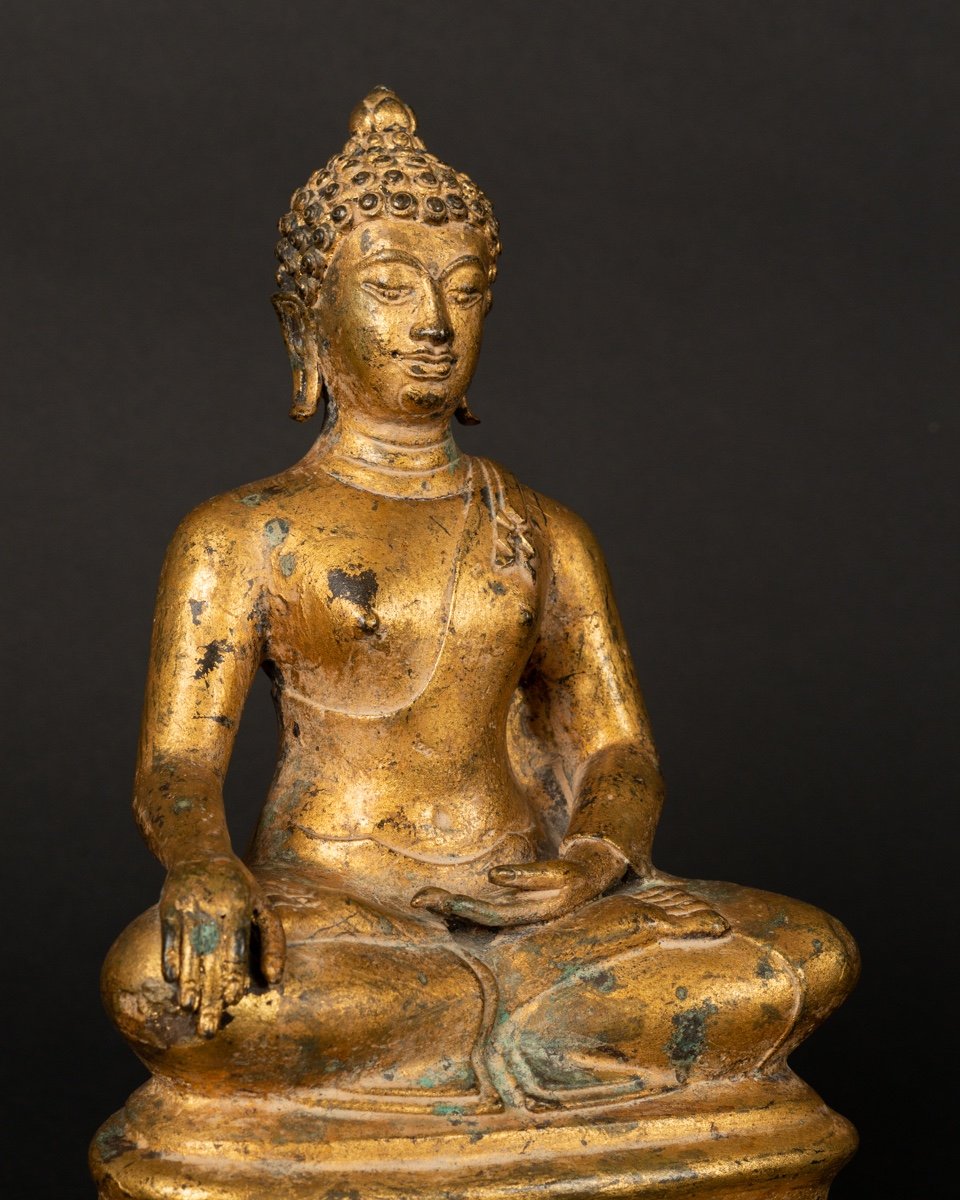 Sakyamuni Buddha, Gilt Bronze, Thailand, Rattanakosin, 19th/20th Century.-photo-2