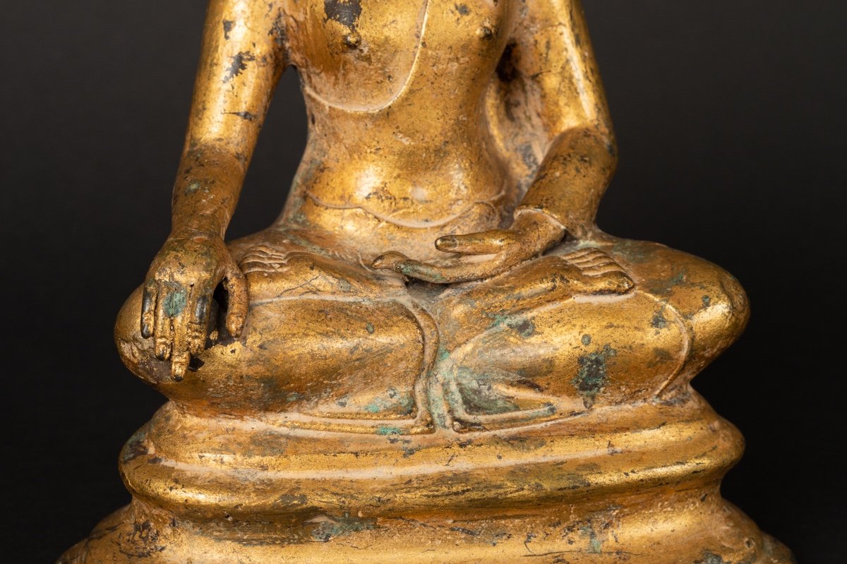 Sakyamuni Buddha, Gilt Bronze, Thailand, Rattanakosin, 19th/20th Century.-photo-3