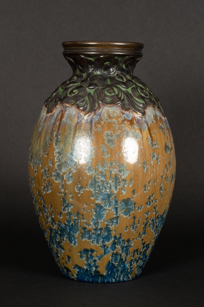 Vase, Art Nouveau, Mougin, Nancy, Vers 1910. -photo-3