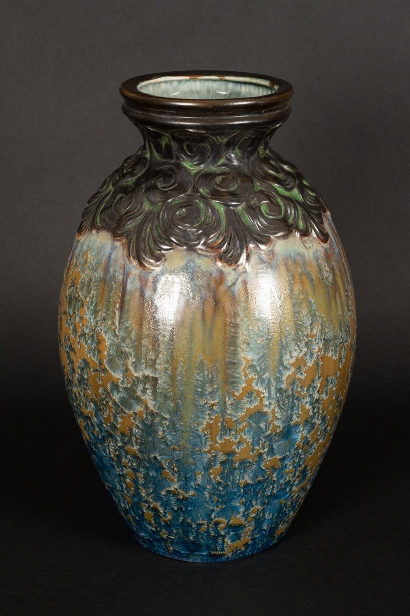 Vase, Art Nouveau, Mougin, Nancy, Vers 1910. -photo-1