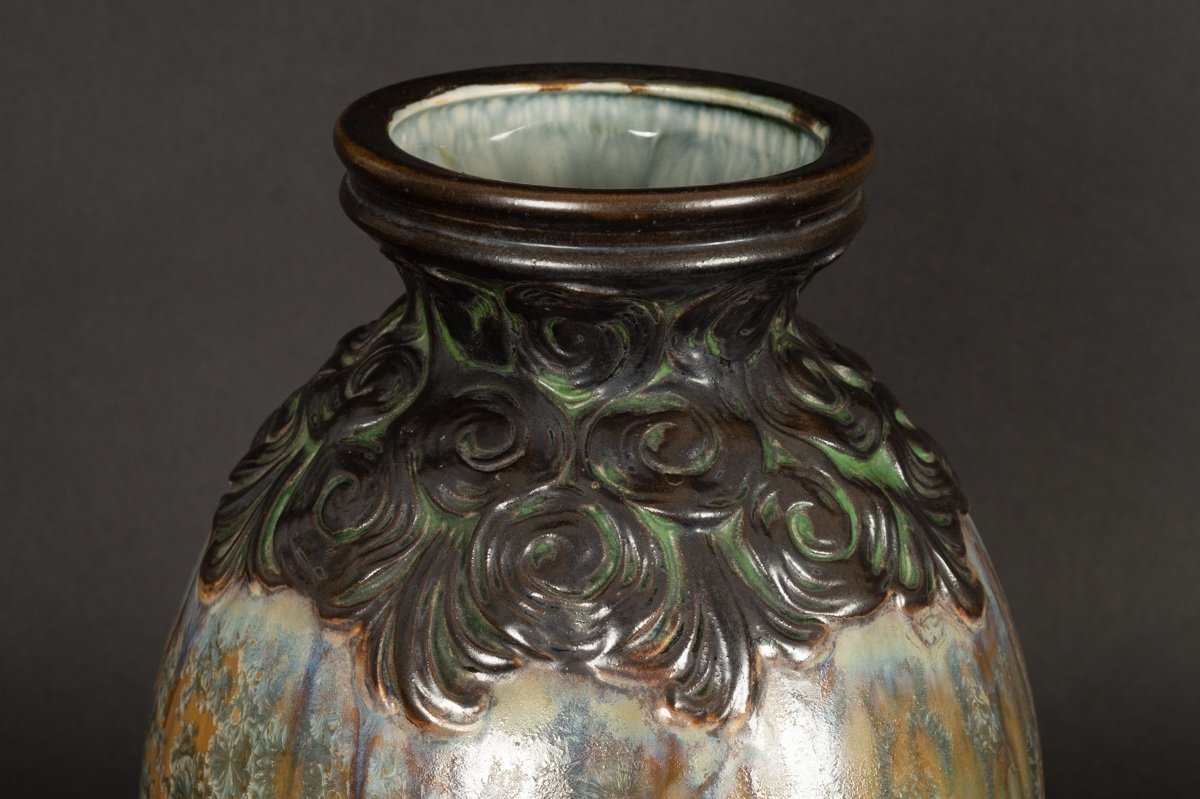 Vase, Art Nouveau, Mougin, Nancy, Vers 1910. -photo-2