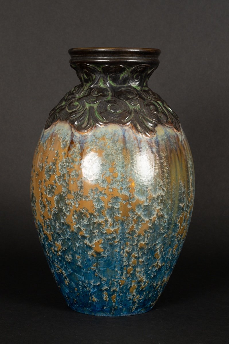 Vase, Art Nouveau, Mougin, Nancy, Vers 1910. 