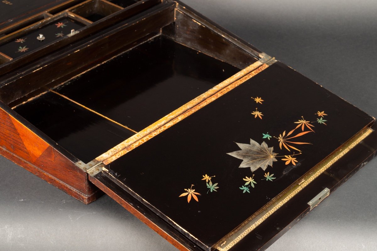 Marquetry Travel Secretary, Japan, Meiji Era (1868-1912).-photo-4