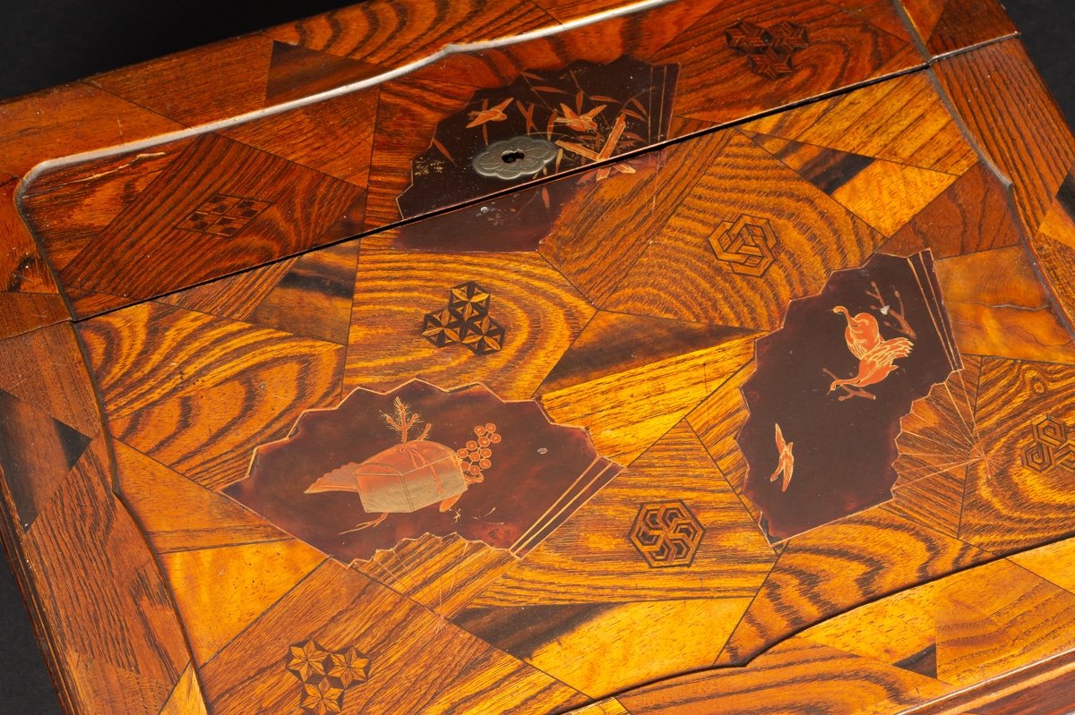 Marquetry Travel Secretary, Japan, Meiji Era (1868-1912).-photo-2