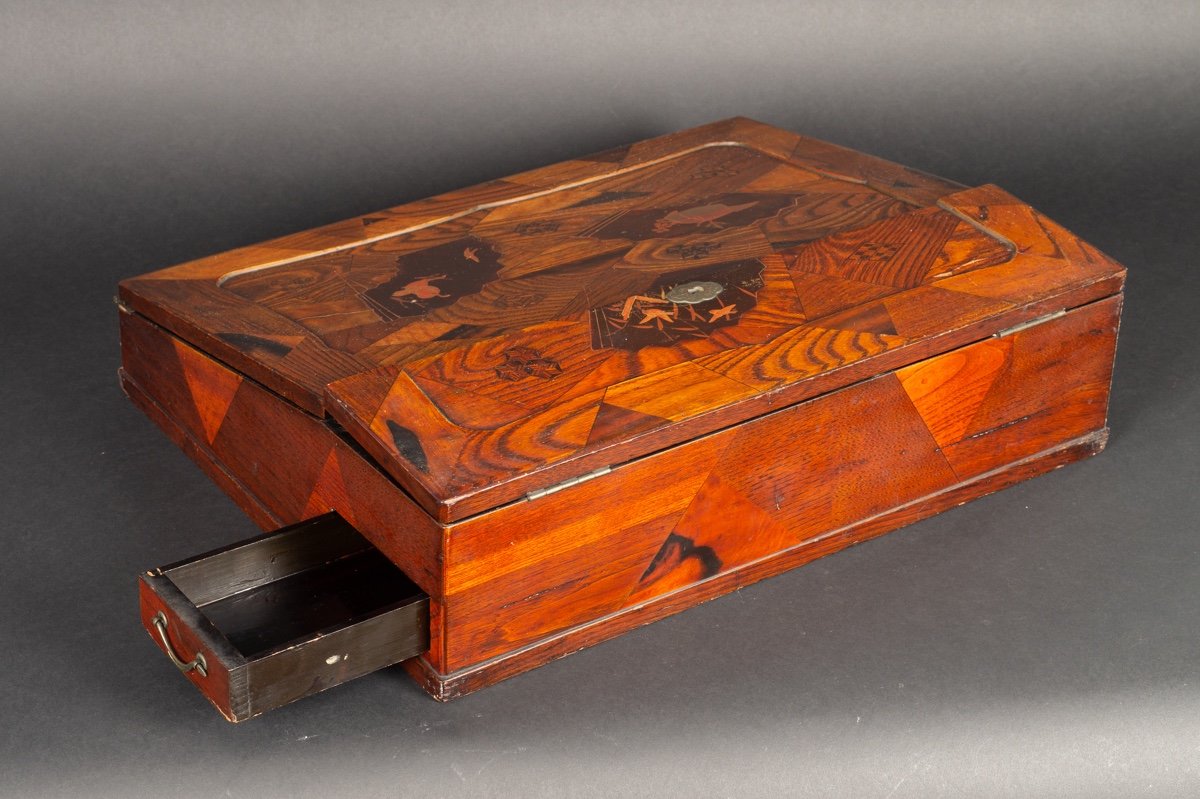 Marquetry Travel Secretary, Japan, Meiji Era (1868-1912).-photo-5