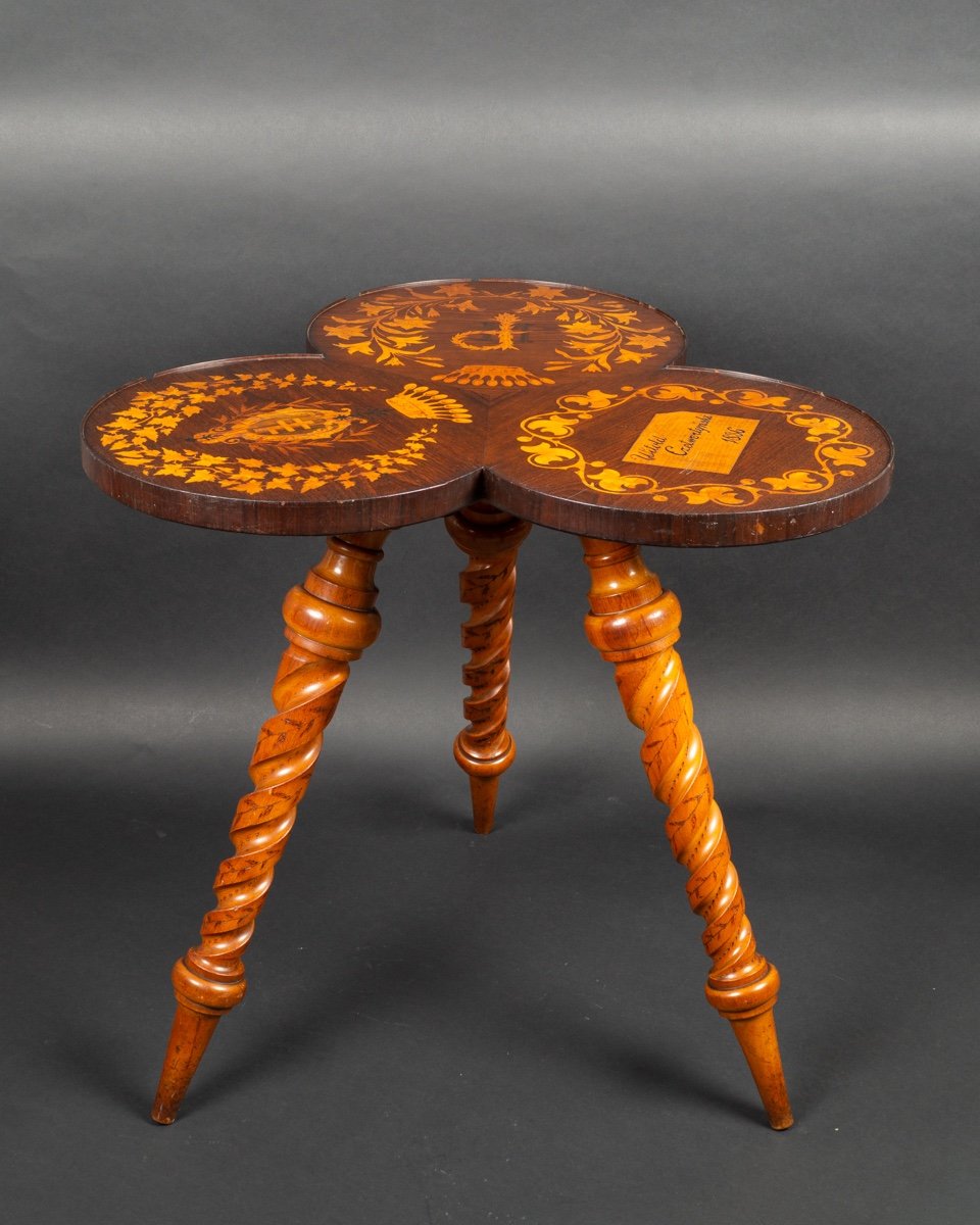 Inlaid Coffee Table, Prince Witold Czetwertyński (1850-1909), 1886, Daszów Nad Sobem, Poland-photo-2