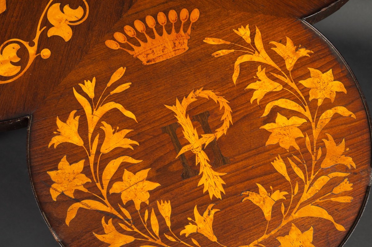 Inlaid Coffee Table, Prince Witold Czetwertyński (1850-1909), 1886, Daszów Nad Sobem, Poland-photo-4