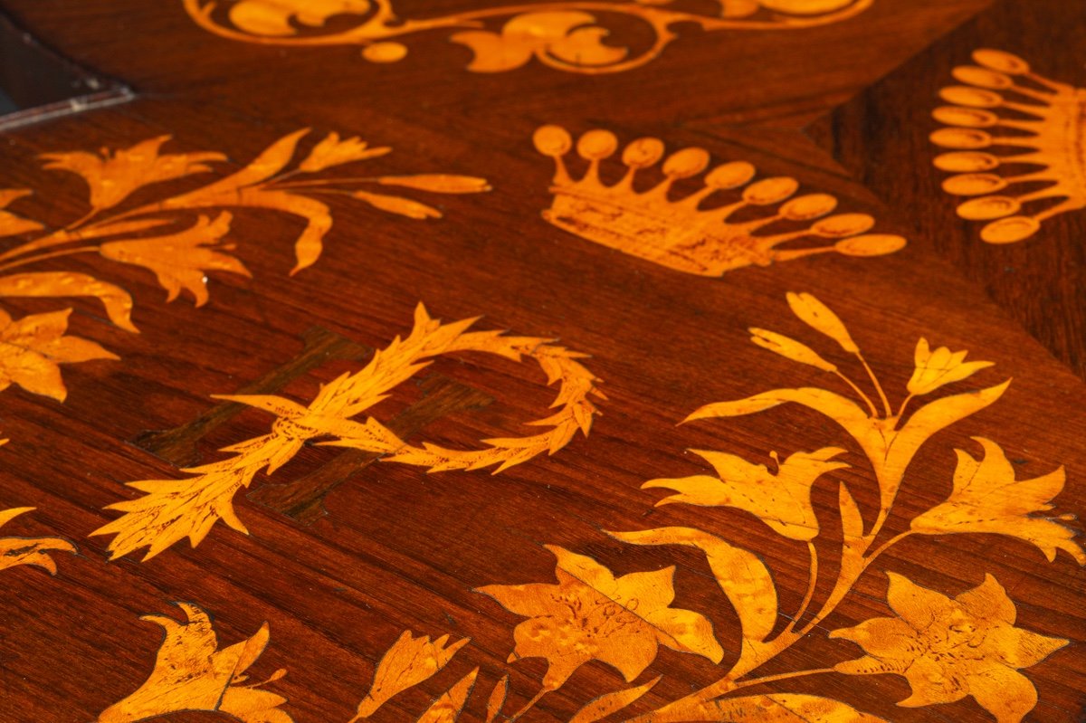 Inlaid Coffee Table, Prince Witold Czetwertyński (1850-1909), 1886, Daszów Nad Sobem, Poland-photo-8