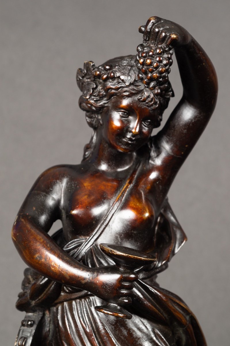 Bacchante - Ménade, Bronze, France, XIXe Siècle.   -photo-3