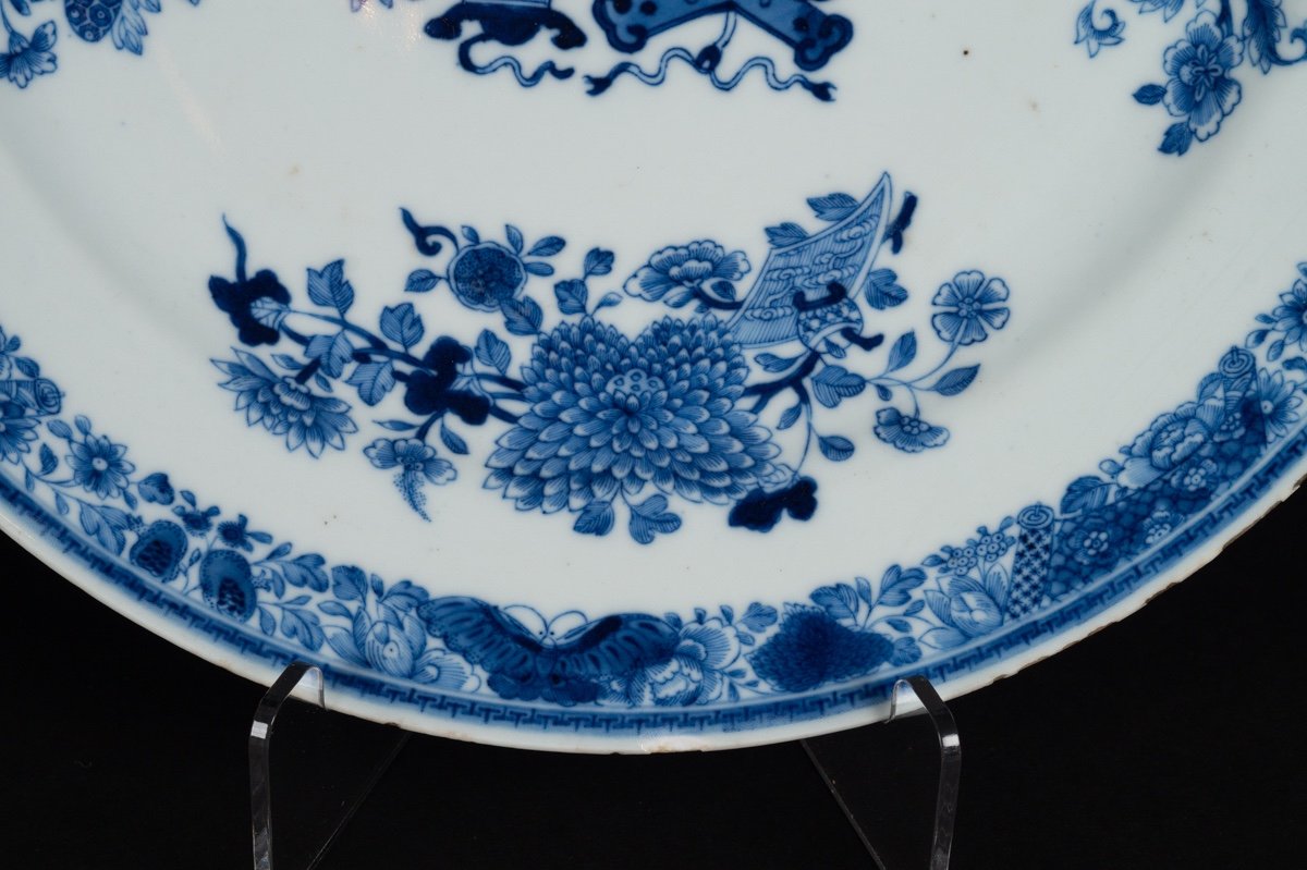 Pair Of Blue And White Dishes, Qianlong, Qing Dynasty, 1735-1796.-photo-5