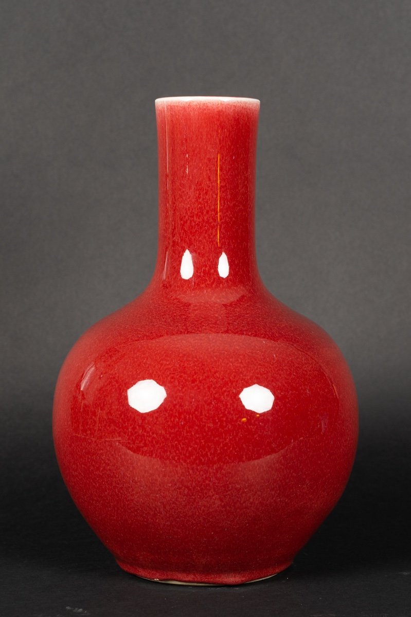 Vase, Sang-de-boeuf, Chine, Dynastie Qing, XIXe Siècle.   -photo-2