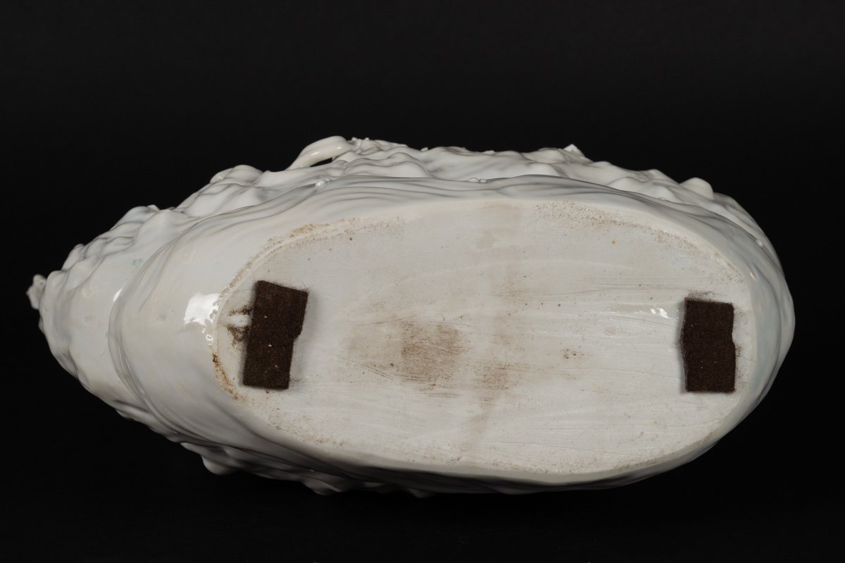 Boat With Immortals, White China, China, 19th/20th Century.  -photo-8